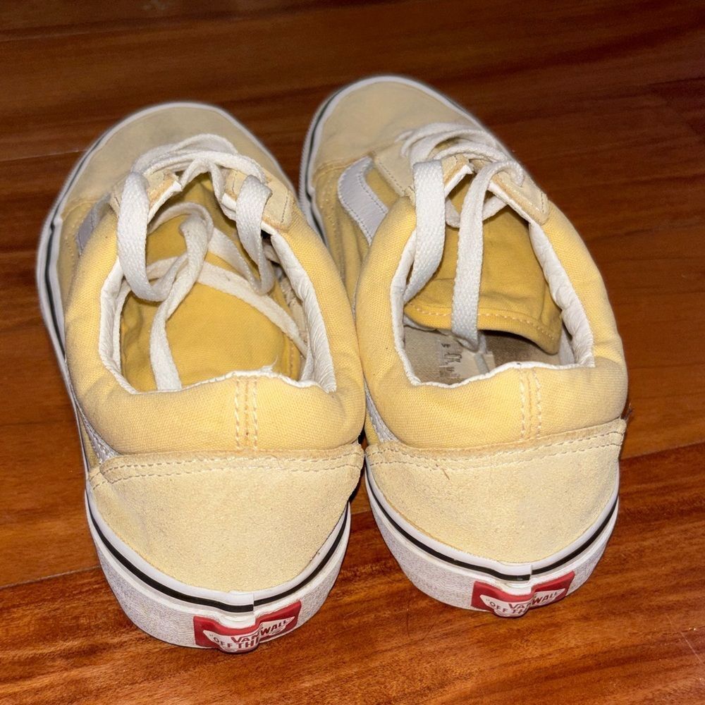 Vans Yellow Canvas & Suede Old Skool Sneakers women’s size 7.5 - Picture 8 of 10